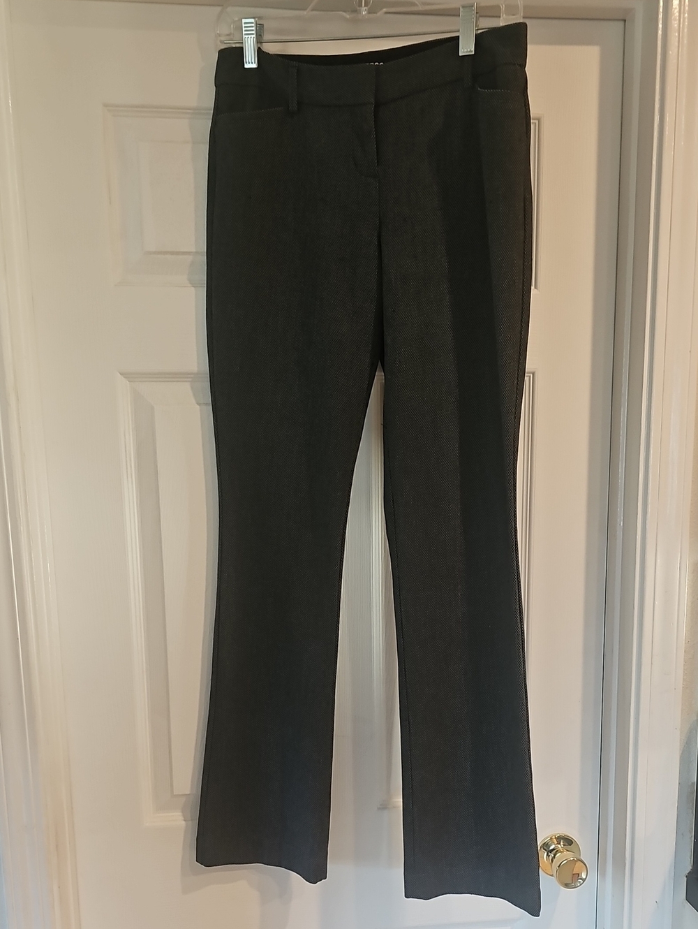 Express Women's Charcoal Boot-Cut Dress Pants